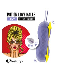 Remote Controlled Motion Love Balls Jivy - Kulki Gejszy i Jajeczka Wibrujące - 1 2