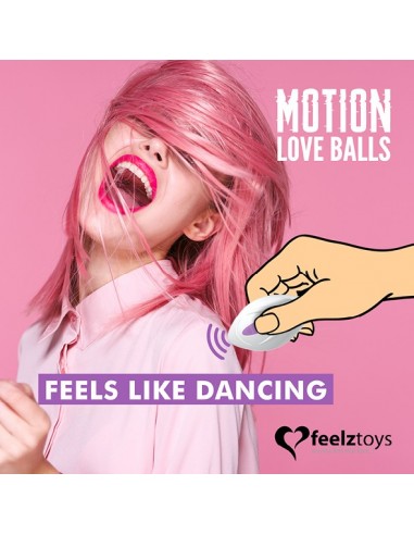 Remote Controlled Motion Love Balls Jivy - Kulki Gejszy i Jajeczka Wibrujące - 4