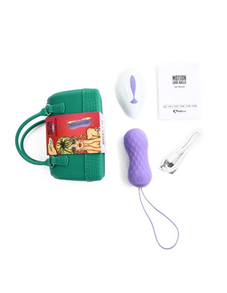 Remote Controlled Motion Love Balls Jivy - Kulki Gejszy i Jajeczka Wibrujące - 5