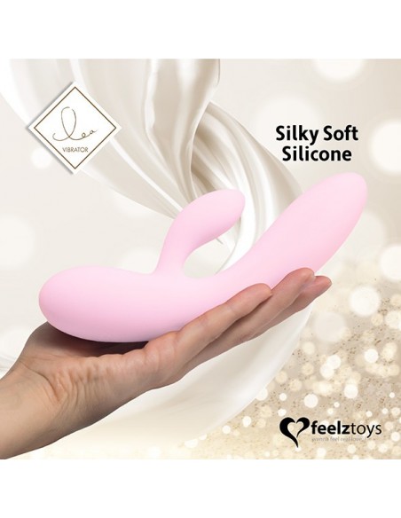 Feelztoys - Lea Rabbit Vibrator Soft Pink - Wibratory Króliczki - 4