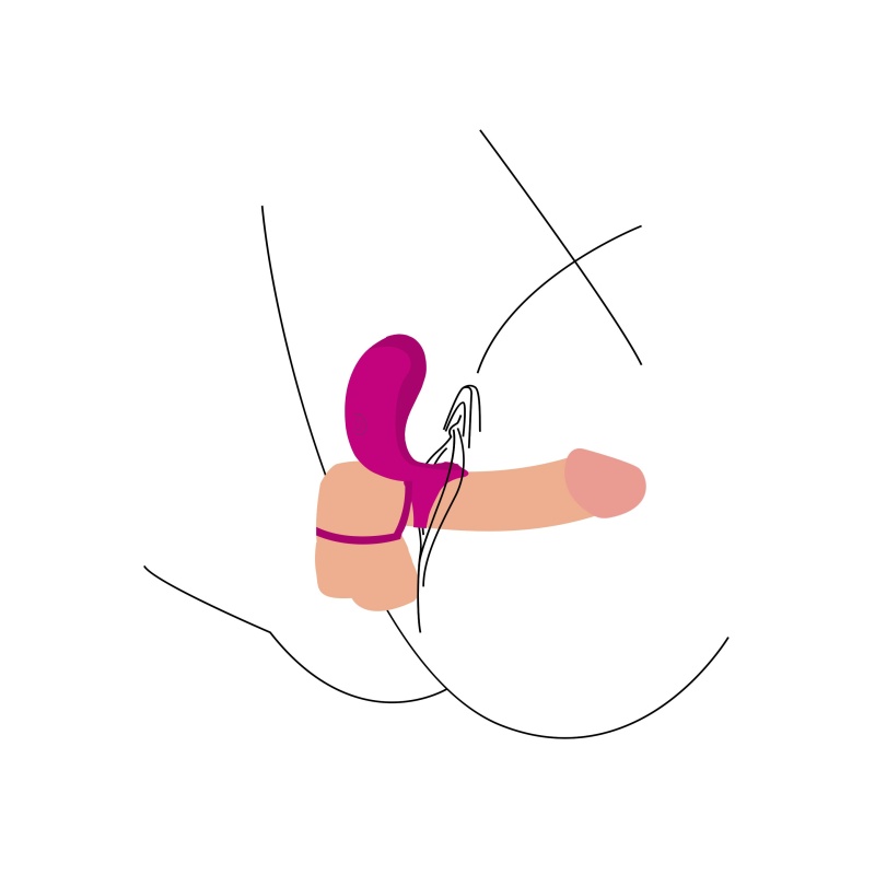 Pierścień wibracyjny dla par Stimulator Ring – dwupierścieniowy, 3 i 4 cm - 4