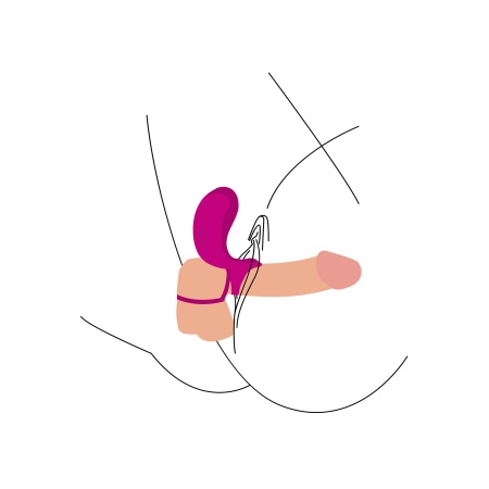 Pierścień wibracyjny dla par Stimulator Ring – dwupierścieniowy, 3 i 4 cm - 4