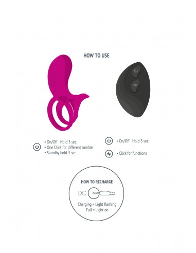 Couples Stimulator Ring - Pierścienie erekcyjne wibrujące - 5