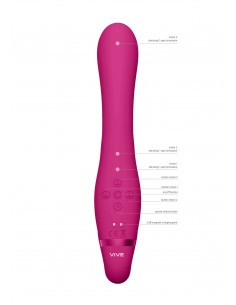 Wibrator-Suki - Pink - Strap-ony, dilda na pasku z wibracją - 1 2