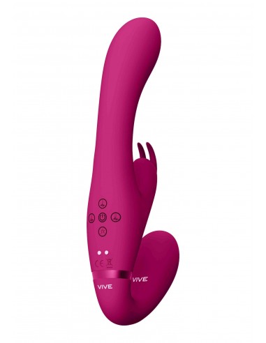 Wibrator-Suki - Pink - Strap-ony, dilda na pasku z wibracją - 8