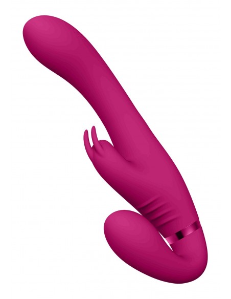 Wibrator-Suki - Pink - Strap-ony, dilda na pasku z wibracją - 10