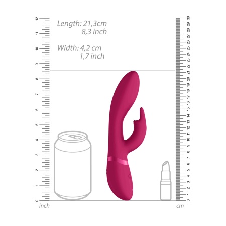 Wibrator Zosia Classic G-Spot Rabbit - Podwójna Stymulacja, Silikon Medyczny, 21,3 cm - 9