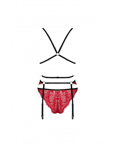 Bielizna-Mettia komplet 3-częściowy  S/M - Komplety bielizny erotycznej - 6