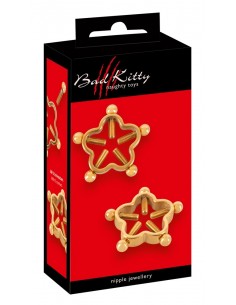 Bad Kitty Nipple Jewellery Gol - Klamry i klipsy na sutki - 1
