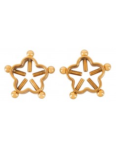 Bad Kitty Nipple Jewellery Gol - Klamry i klipsy na sutki - 1 2