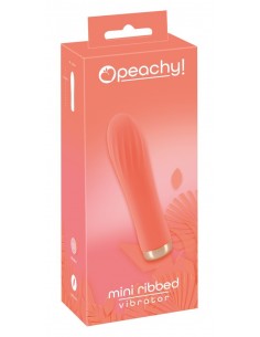 Peachy Mini Ribbed Wibrator - Wibratory Mini - 1 2