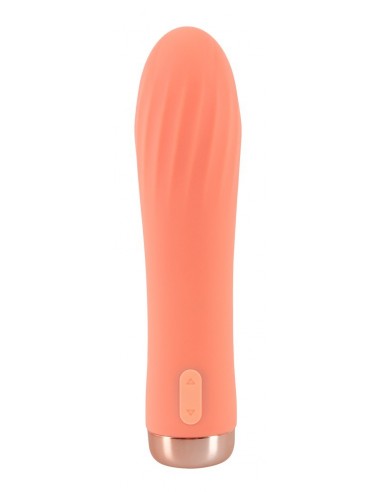 Peachy Mini Ribbed Wibrator - Wibratory Mini - 3