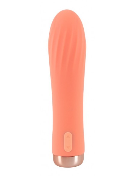 Peachy Mini Ribbed Wibrator - Wibratory Mini - 3