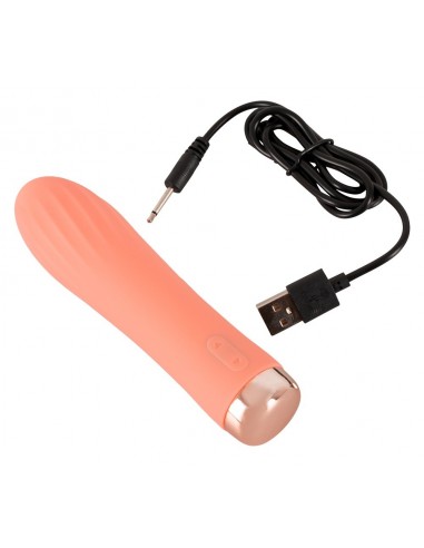 Peachy Mini Ribbed Wibrator - Wibratory Mini - 6