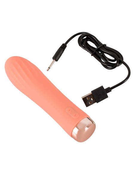 Peachy Mini Ribbed Wibrator - Wibratory Mini - 6