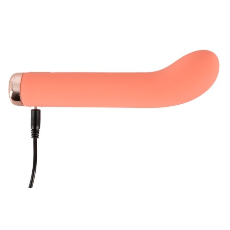 Wibrator Peachy Mini G-Spot – zakrzywiona końcówka stymulująca, silikon Soft Touch, długość 16,5 cm - 5