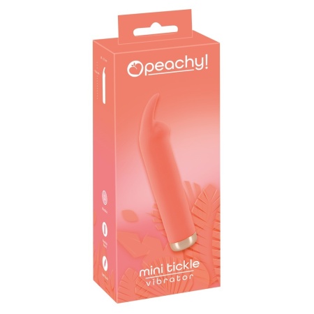 Wibrator Peachy Mini Tickle z elastycznymi wibrouszkami, 15,4 cm - 2