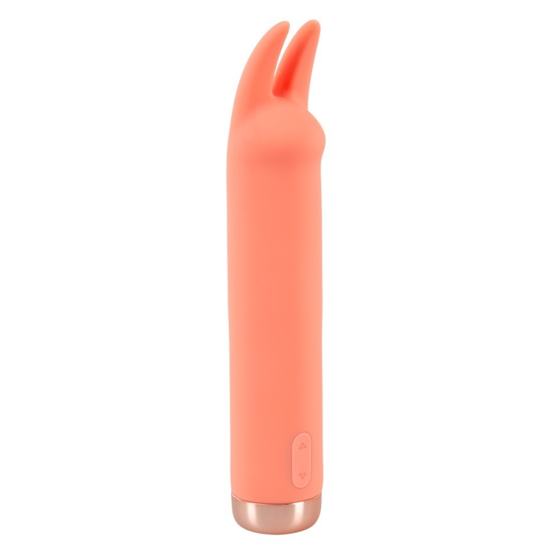Wibrator Peachy Mini Tickle z elastycznymi wibrouszkami, 15,4 cm - 3