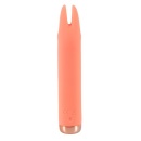 Wibrator Peachy Mini Tickle z elastycznymi wibrouszkami, 15,4 cm - 5