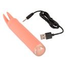 Wibrator Peachy Mini Tickle z elastycznymi wibrouszkami, 15,4 cm - 7