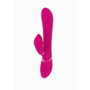 Wibrator Króliczek Chou Pink - 2 Silniki NG F1, 4 Wymienne Nakładki, 22,3 × 4,3 cm - 3
