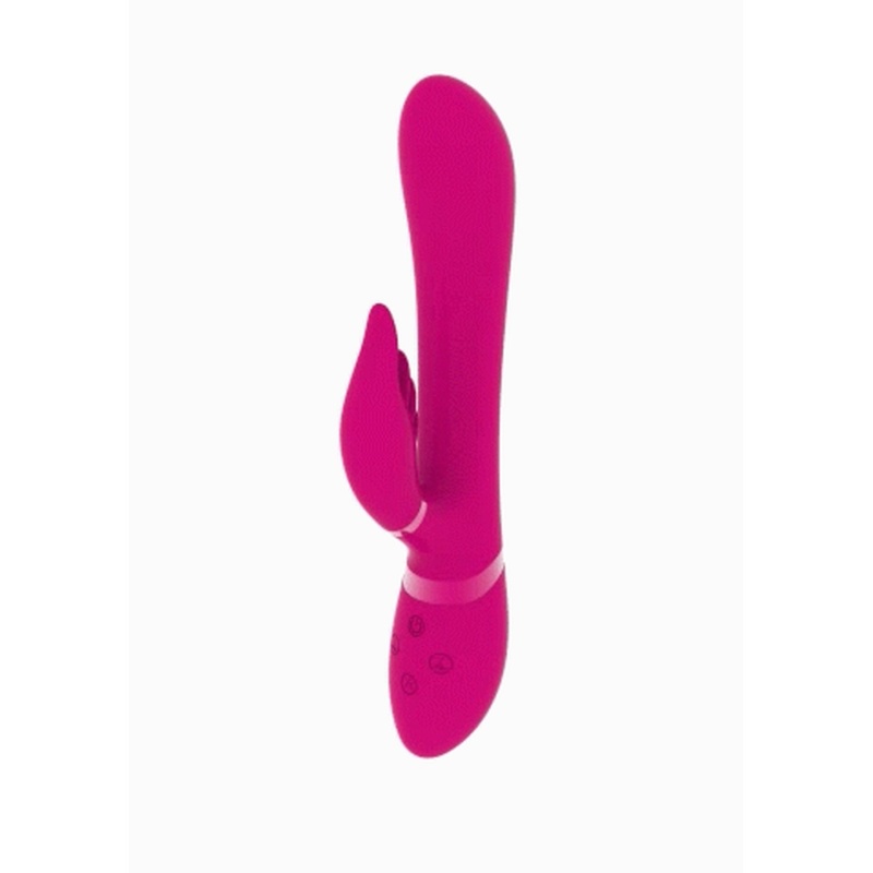 Wibrator Króliczek Chou Pink - 2 Silniki NG F1, 4 Wymienne Nakładki, 22,3 × 4,3 cm - 11