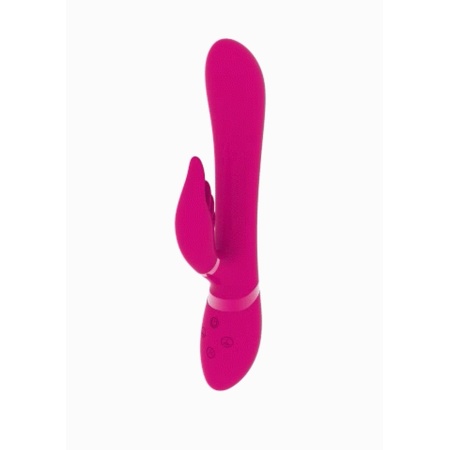Wibrator Króliczek Chou Pink - 2 Silniki NG F1, 4 Wymienne Nakładki, 22,3 × 4,3 cm - 11