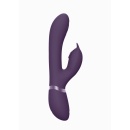 Wibrator króliczek Aimi Purple - trzy silniki F1 z falą pulsacyjną i ruchami bocznymi, długość całkowita 22,3 cm, długość wkłada - 2