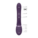 Wibrator króliczek Aimi Purple - trzy silniki F1 z falą pulsacyjną i ruchami bocznymi, długość całkowita 22,3 cm, długość wkłada - 9