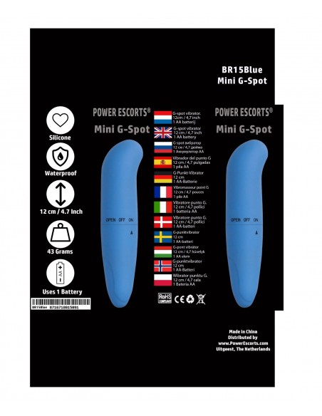 Wibrator Mini G Spot Vibrator Blue - Wibratory Mini - 3