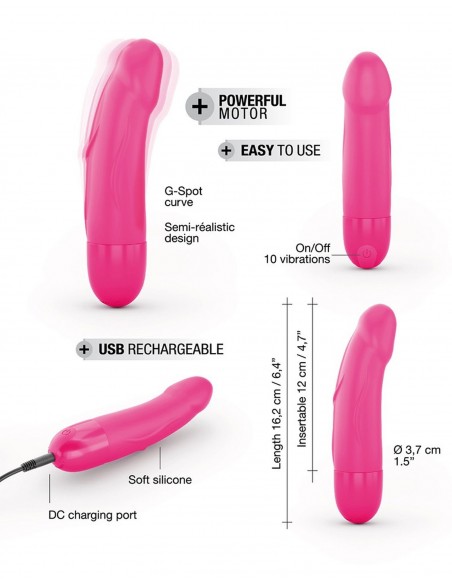 REAL VIBRATION S MAGENTA 2.0 - RECHARGEABLE - Wibratory Realistyczne - 6