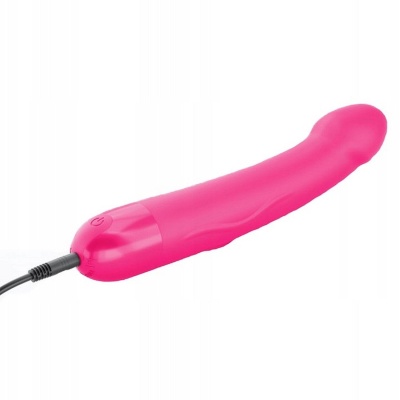 Wibrator Real Vibration M Magenta 2.0 - zakrzywiony, 10 trybów wibracji, długość użytkowa 18 cm, średnica 3,7 cm - 1 2