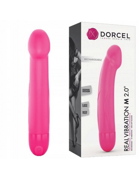 REAL VIBRATION M MAGENTA 2.0 - RECHARGEABLE - Wibratory Realistyczne - 3