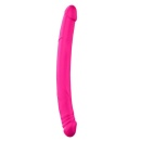 Dildo Podwójne Real Double Do - Giętka Konstrukcja Silikonowa 42 cm, Ø 4 cm - 1