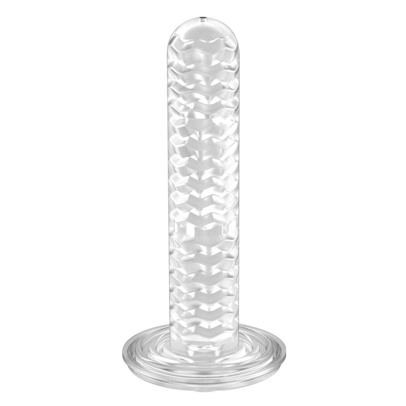 Masturbator Sexpresso z ręczną regulacją nacisku i teksturowaną membraną, 20 cm - 4