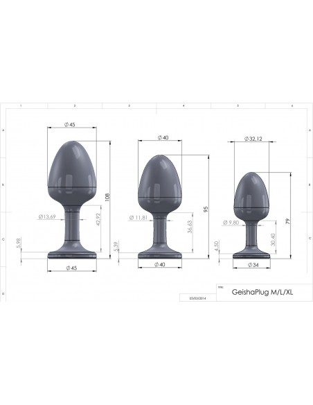 GEISHA PLUG DIAMOND M - Korki analne silikonowe - 5