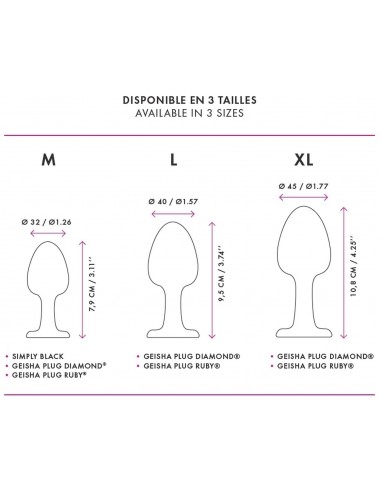 GEISHA PLUG DIAMOND M - Korki analne silikonowe - 6