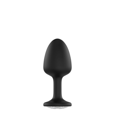 Korek analny Geisha Plug Diamond L — silikon medyczny z wewnętrzną kulką, długość 8 cm - 1