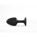 Korek analny Geisha Plug Diamond L — silikon medyczny z wewnętrzną kulką, długość 8 cm - 3