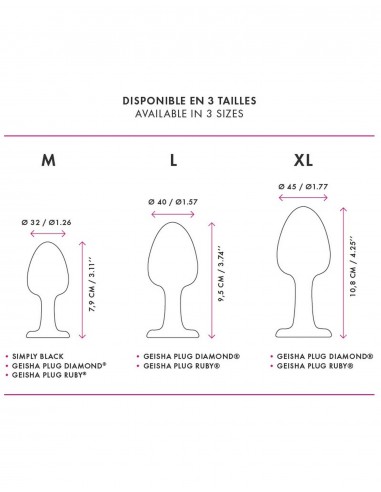GEISHA PLUG DIAMOND XL - Korki analne silikonowe - 4