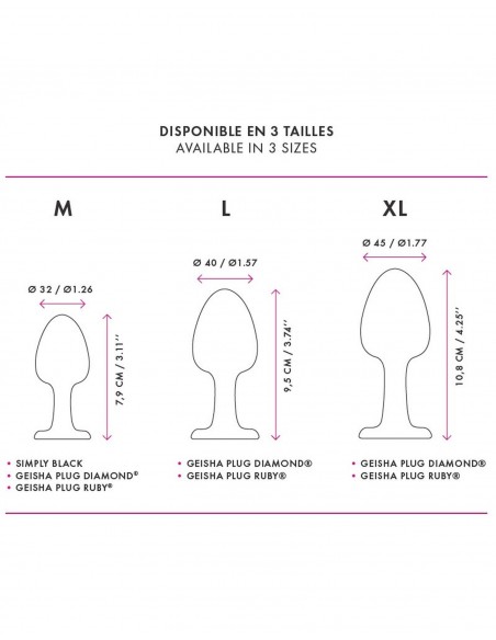GEISHA PLUG DIAMOND XL - Korki analne silikonowe - 4