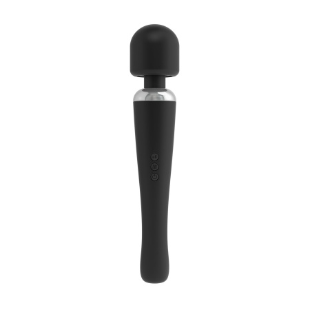 Wibrator typu różdżka Marc Dorcel Megawand Black - głowica silikonowa 5,5 cm, długość 29 cm, 20 trybów wibracji - 1