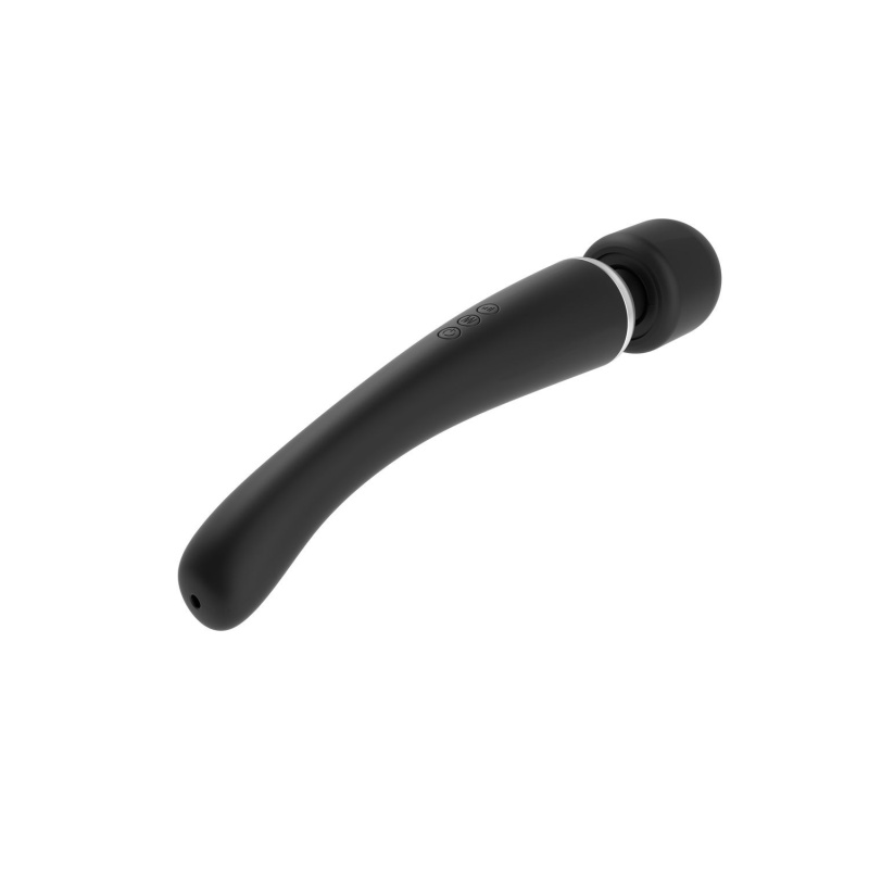 Wibrator typu różdżka Marc Dorcel Megawand Black - głowica silikonowa 5,5 cm, długość 29 cm, 20 trybów wibracji - 3