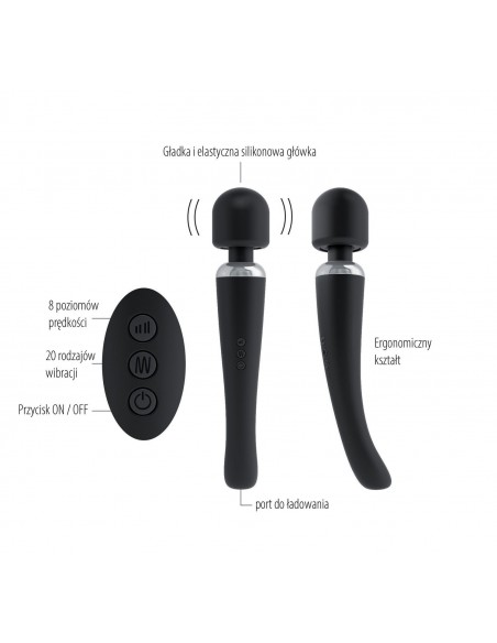 MEGAWAND BLACK - Wibratory Magic Wand - 4