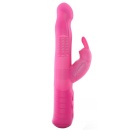 Wibrator króliczek Baby Rabbit 2.0 Magenta - obrotowa główka z pierścieniem kulek, 22 cm - 1