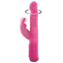 Wibrator króliczek Baby Rabbit 2.0 Magenta - obrotowa główka z pierścieniem kulek, 22 cm - 3