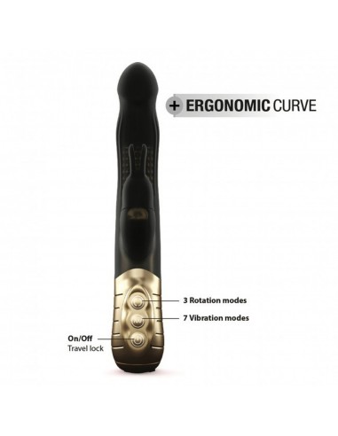 Baby Rabbit Black / Gold 2.0 - Rechargeable - Wibratory Króliczki - 3