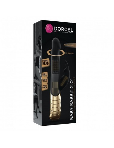 Baby Rabbit Black / Gold 2.0 - Rechargeable - Wibratory Króliczki - 7