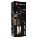 Wibrator typu króliczek Baby Rabbit Black & Gold 2.0 - dwa niezależne silniczki, rotacja 360° - 22 cm - 7