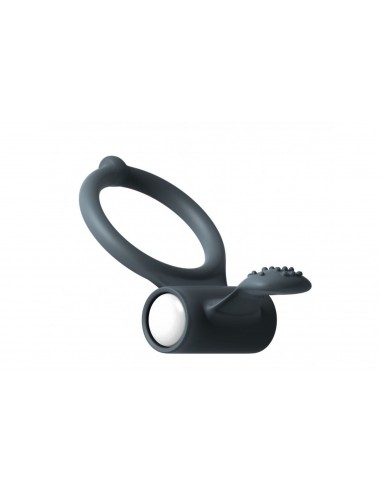 Power Clit Black - Pierścienie erekcyjne wibrujące - 1